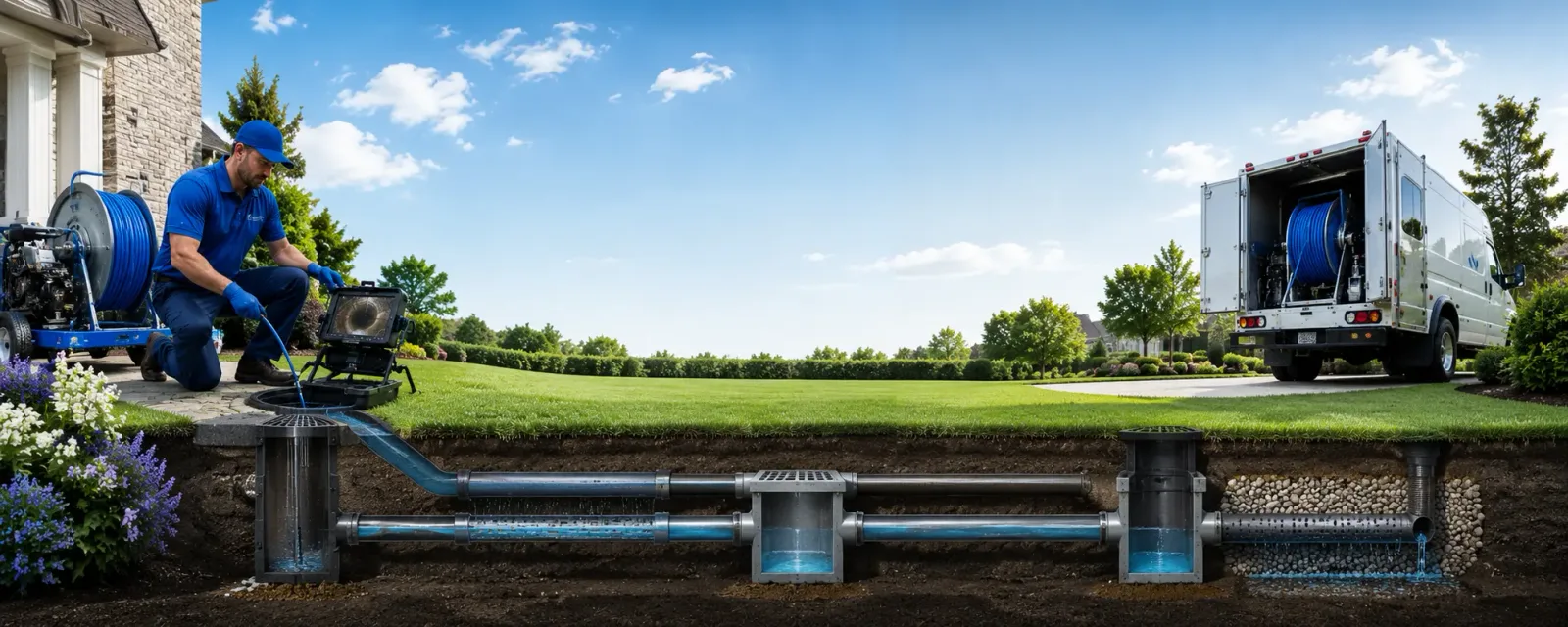 Outdoor drain cleaning information for Glen, MS